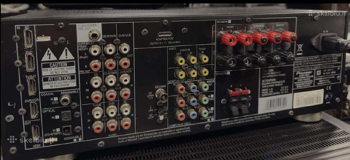 Pioneer vsx-820 / resiveriai - nuotraukos Nr. 2