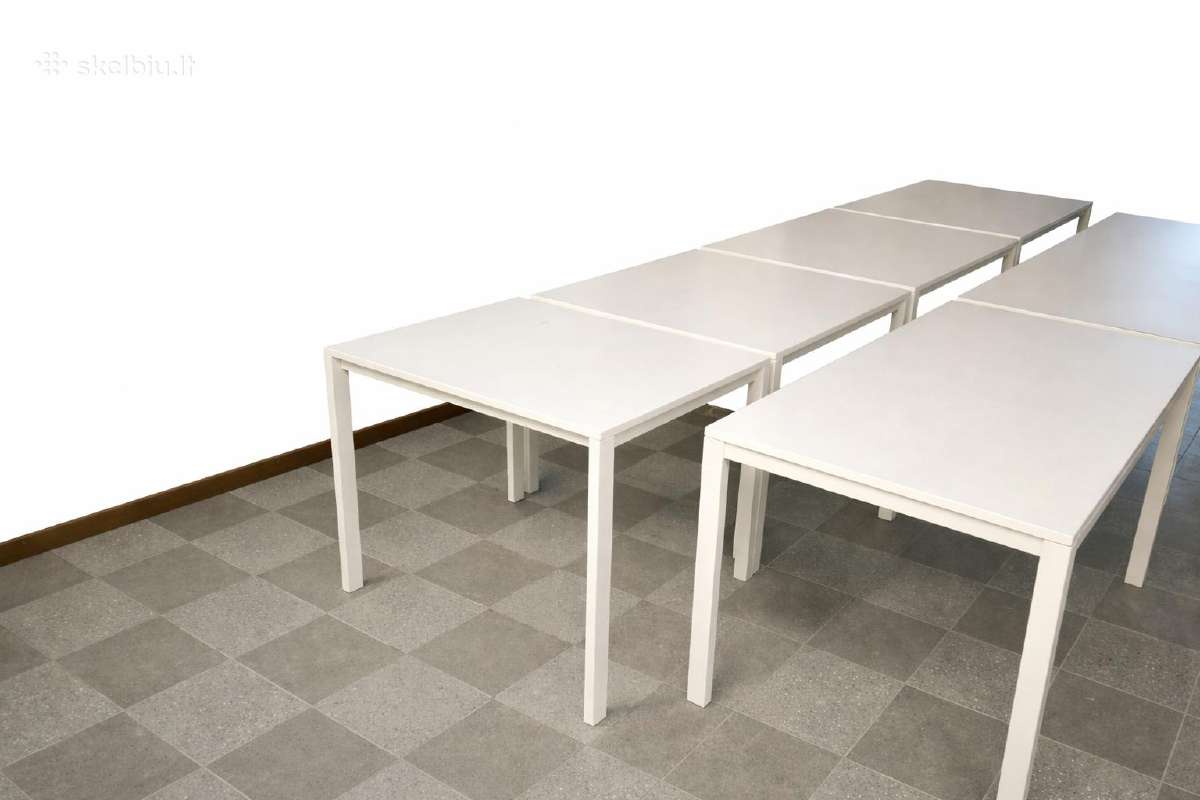 Ikea balti stalai – 6 vnt.