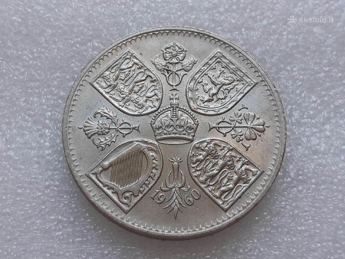 Didžioji Britanija 5 šilingai 1960 - nuotraukos Nr. 2