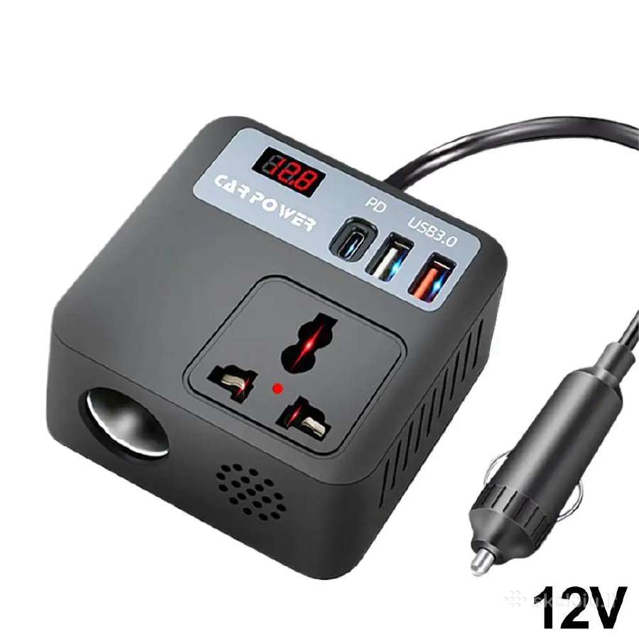 12v į 220v inverteris įtampos keitiklis 150w +Usb - nuotraukos Nr. 8
