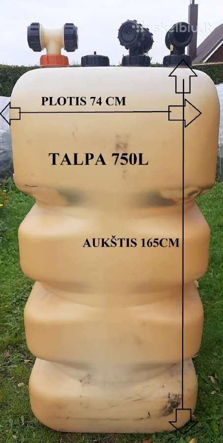 Kuro, dyzelino talpa bačka 750l1000l 1500l 2000l - nuotraukos Nr. 4