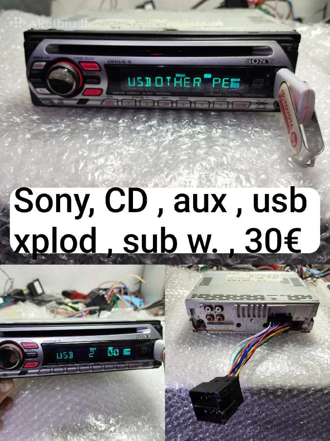 Automagnetola bluetooth, Usb, tel.laikiklis - nuotraukos Nr. 4
