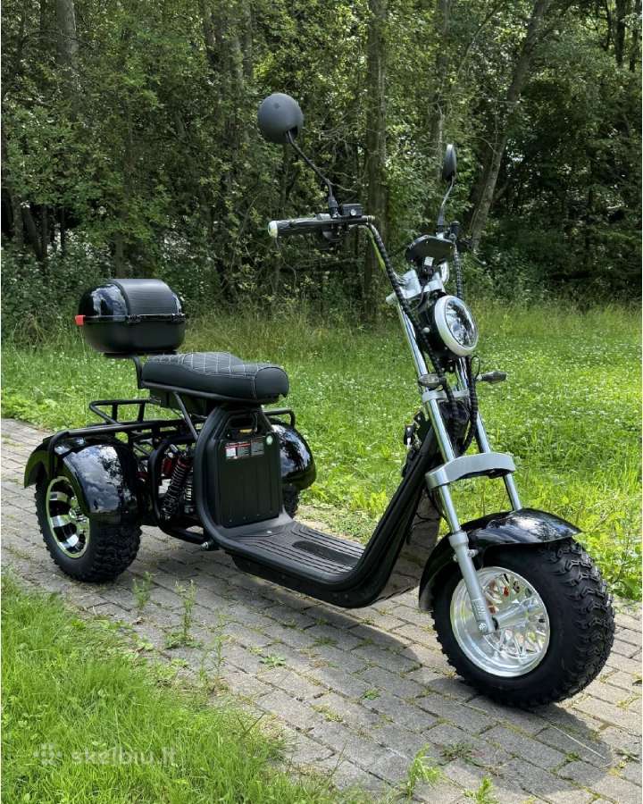 Elektrinis triratis čioperis citycoco motoroleris - nuotraukos Nr. 2