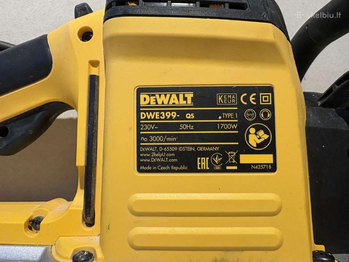 Tandeminis pjūklas Dewalt Dwe399 Alligator - nuotraukos Nr. 3
