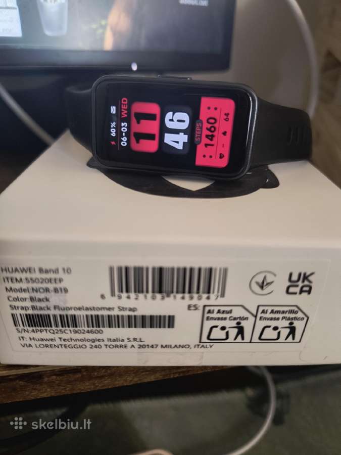 Išmanioji apyrankė Huawei Huawei Band 10 Black - nuotraukos Nr. 2
