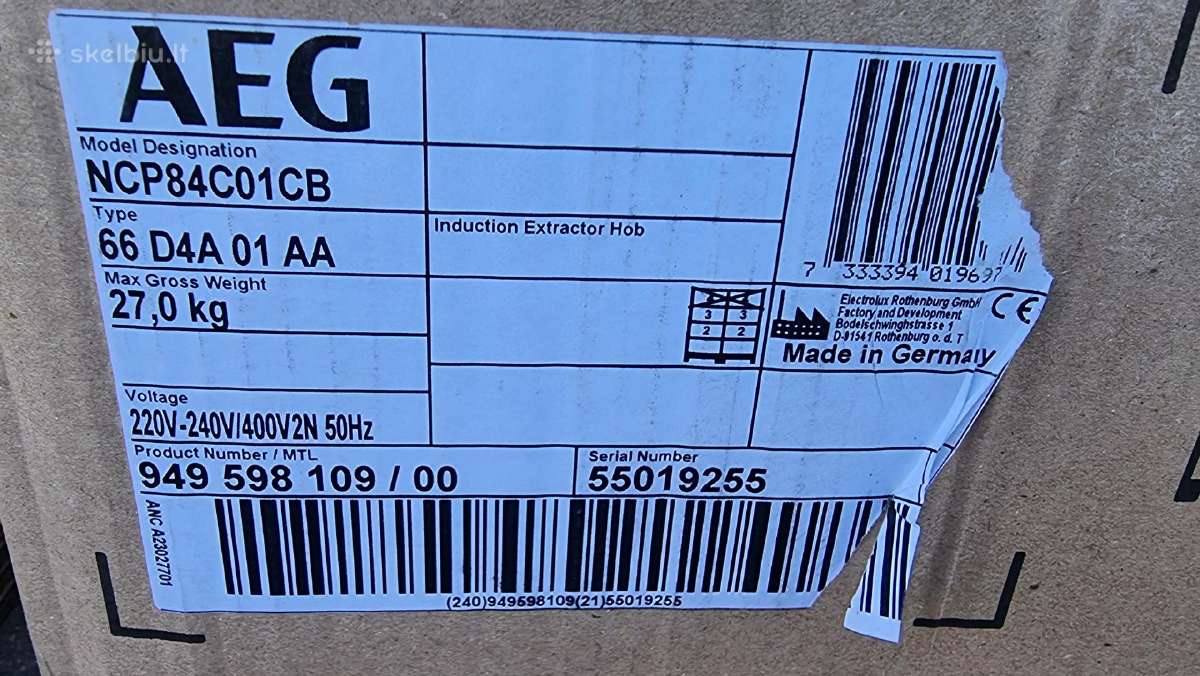 Nauja Aeg Ncp84c01cb su gartraukiu+ garantija - nuotraukos Nr. 5