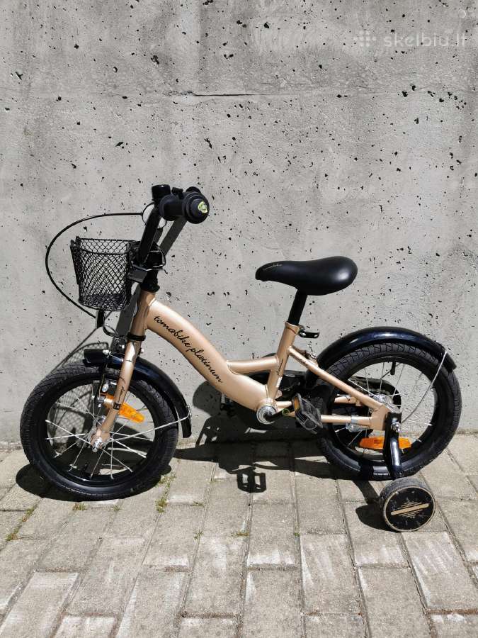 Vaikiškas Tomabike 14 Plius auksinis dviratis