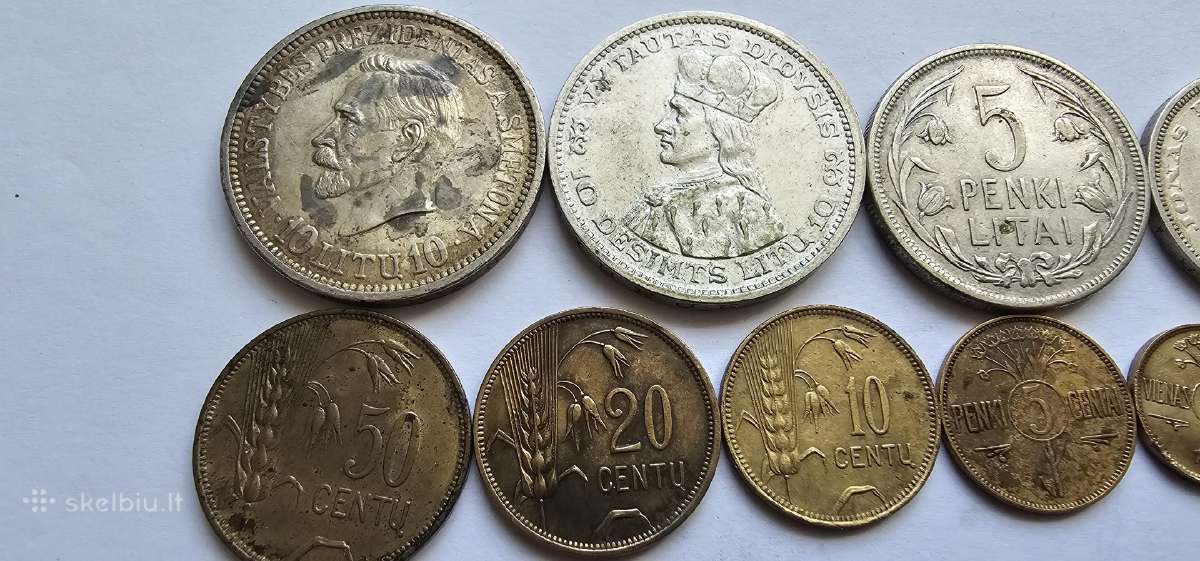 Lietuvos tarpukario monetu pilnas komplektas - nuotraukos Nr. 2