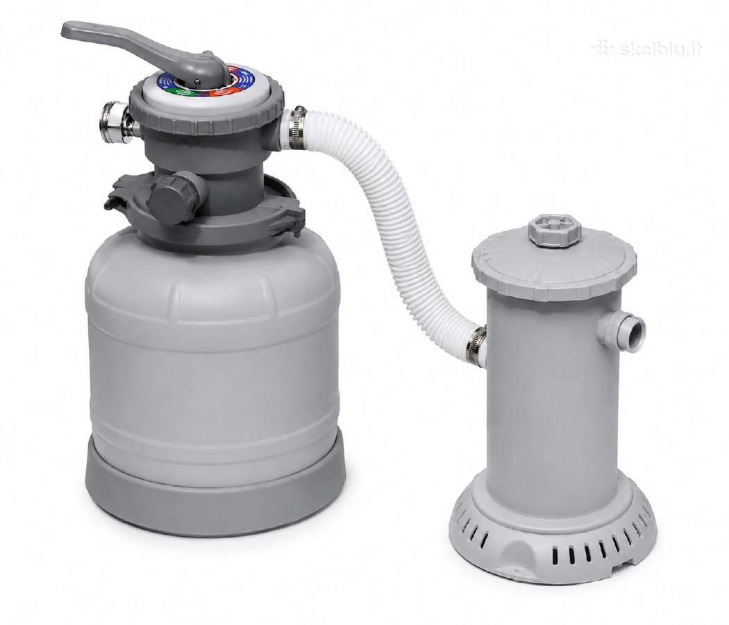 Smėlio filtras su siurbliu baseinui (2 m³/h)