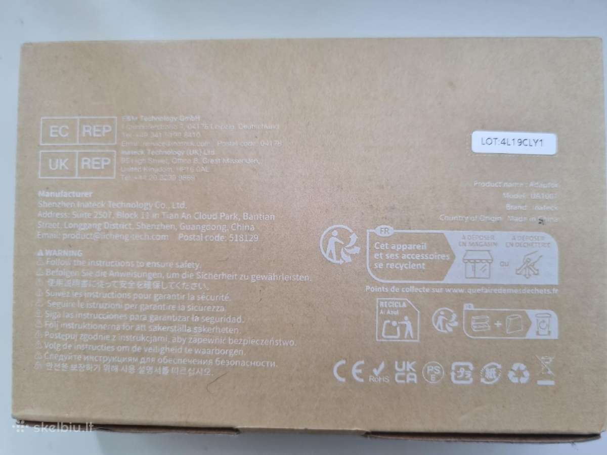 Inateck Ua1001 Sata į Usb adapteris - nuotraukos Nr. 2