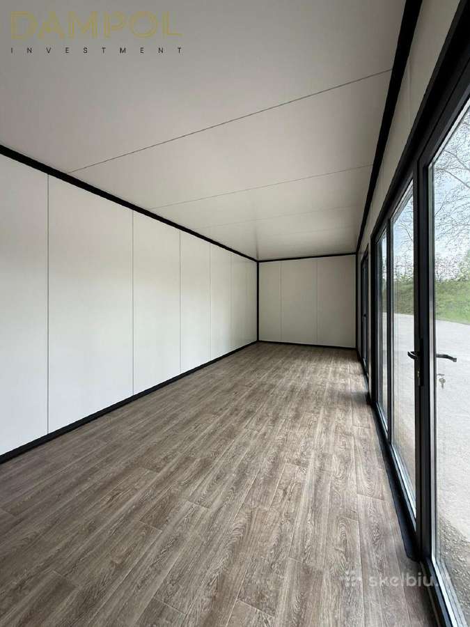 Modernus biuro modulis 8x3 m Dideli vitrininiai - nuotraukos Nr. 5