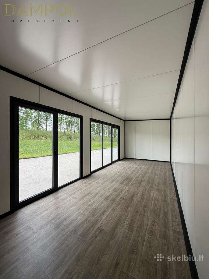 Modernus biuro modulis 8x3 m Dideli vitrininiai - nuotraukos Nr. 6