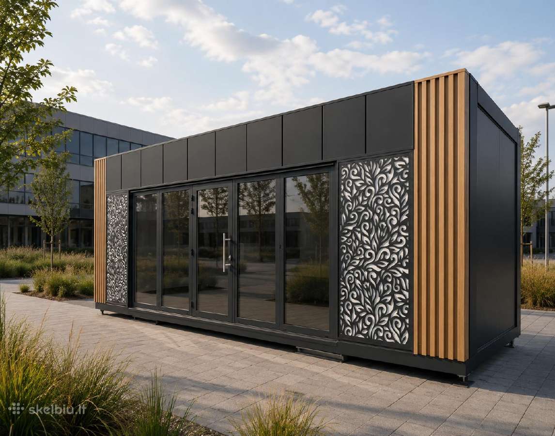 Modernus modulinis biuras 24 m² Panoraminiai lan - nuotraukos Nr. 2