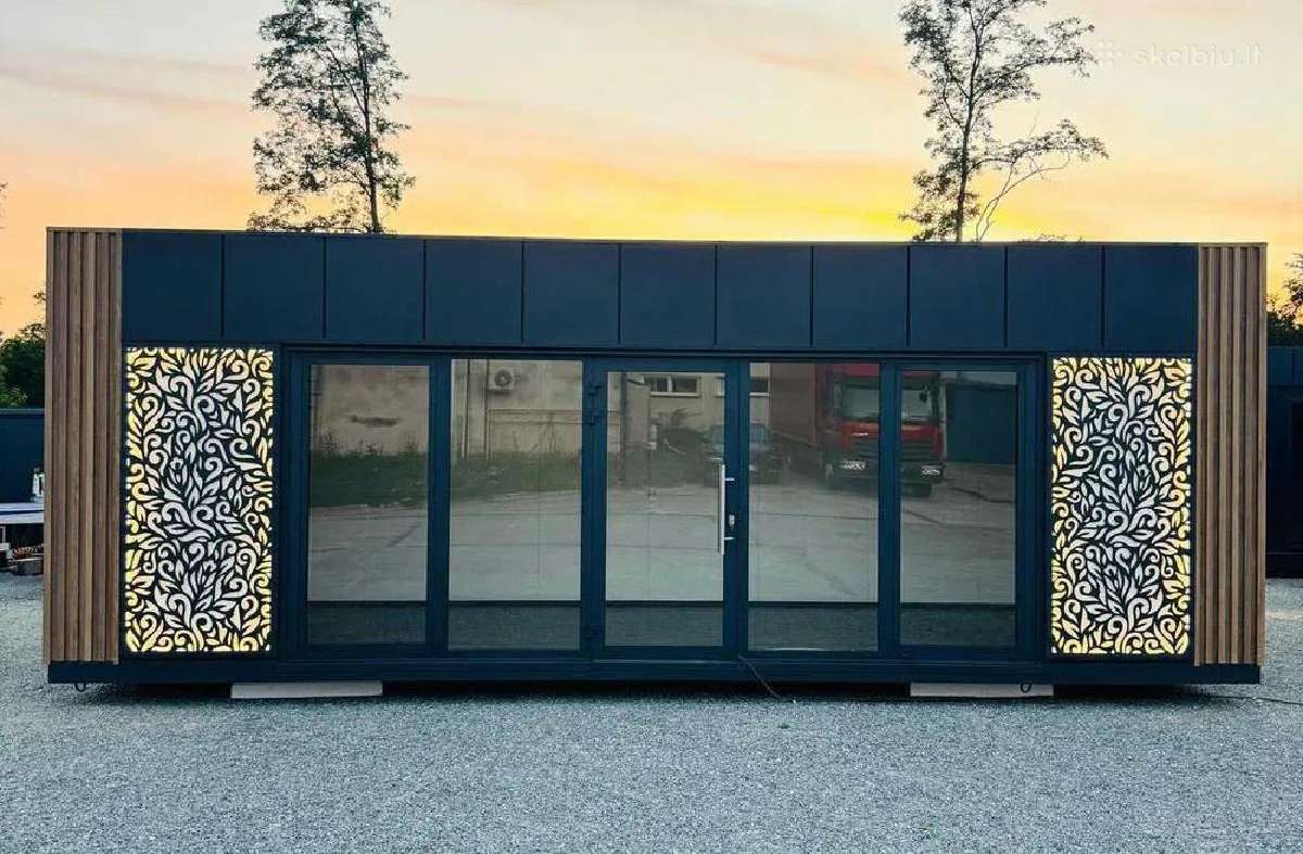 Modernus modulinis biuras 24 m² Panoraminiai lan