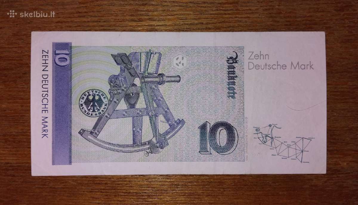 Vokietijos 10 markių banknotas - nuotraukos Nr. 2