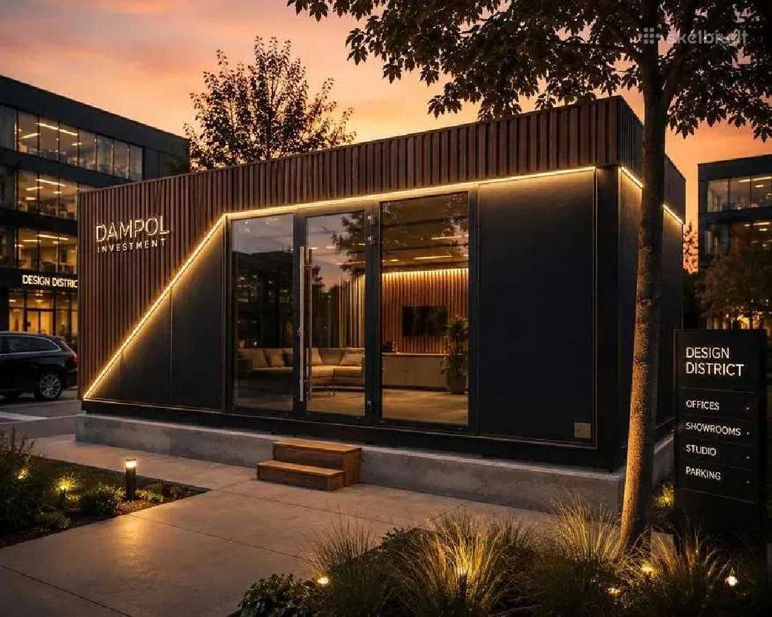 Modulinis ofisas 21 m² Modernus verslo paviljona - nuotraukos Nr. 3