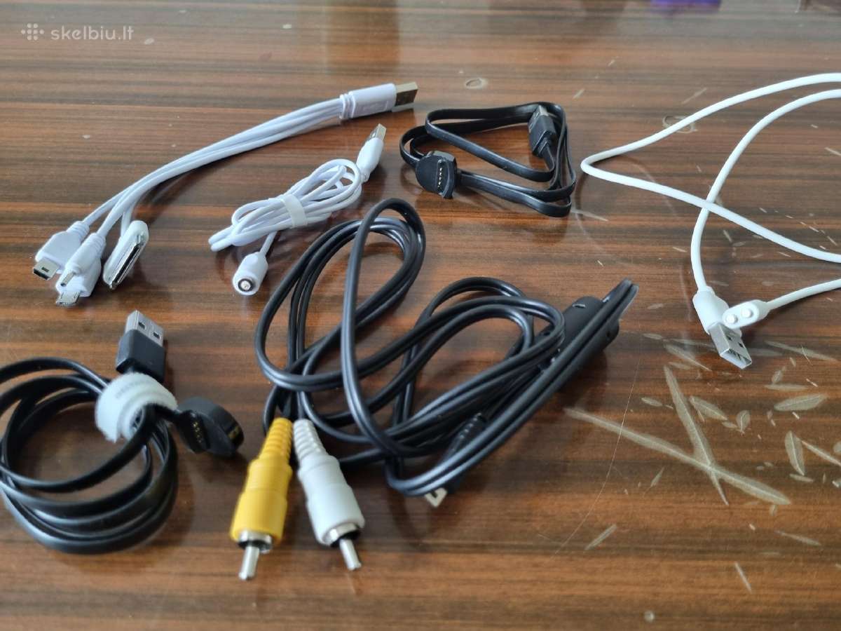 Įvairūs Usb kabeliai, adapteriai, pakrovėjai