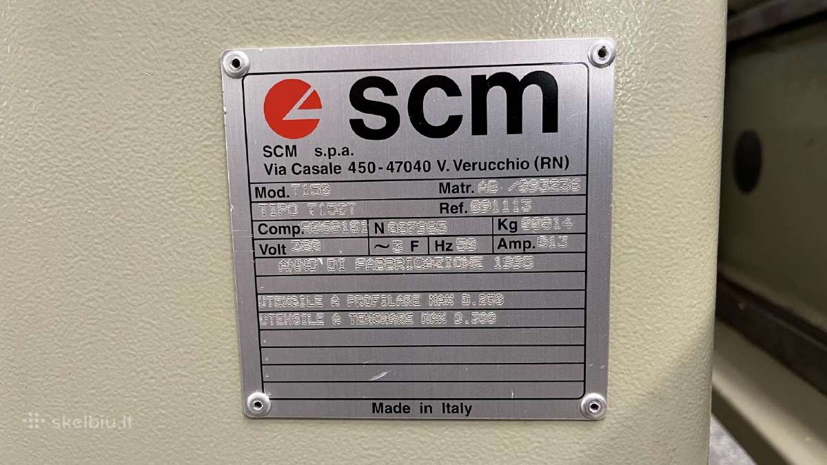 Frezavimo staklės Scm T150 - nuotraukos Nr. 12