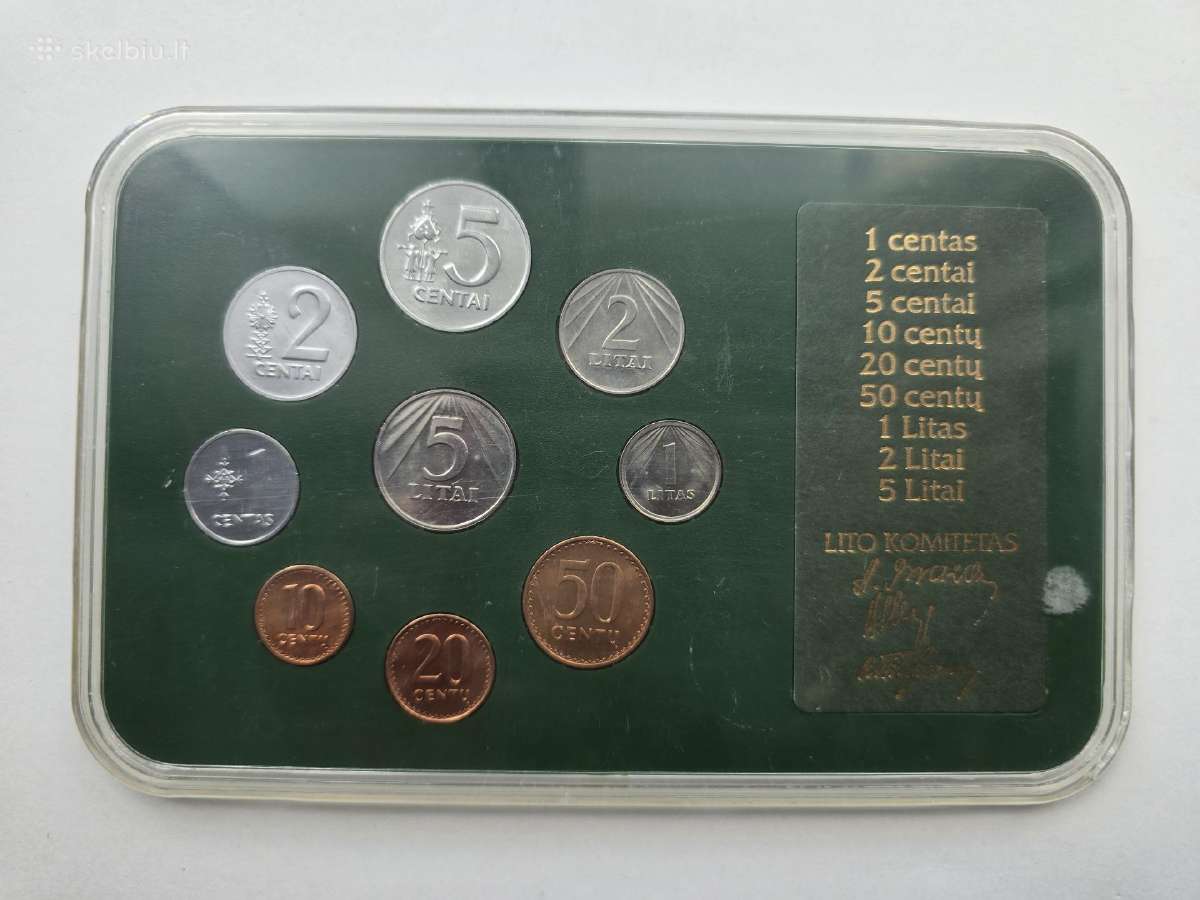 1991m monetų bankinis rinkinys unc - nuotraukos Nr. 6