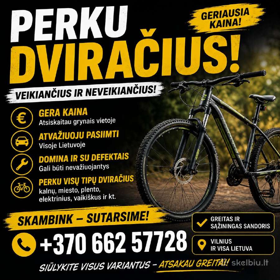 Perku dviračius – elektrinius paspirtukus