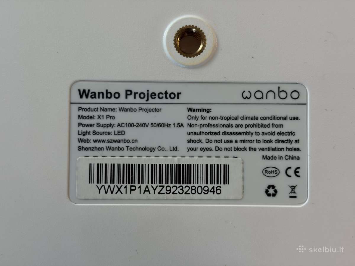 „Wanbo X1“ projektorius - nuotraukos Nr. 2