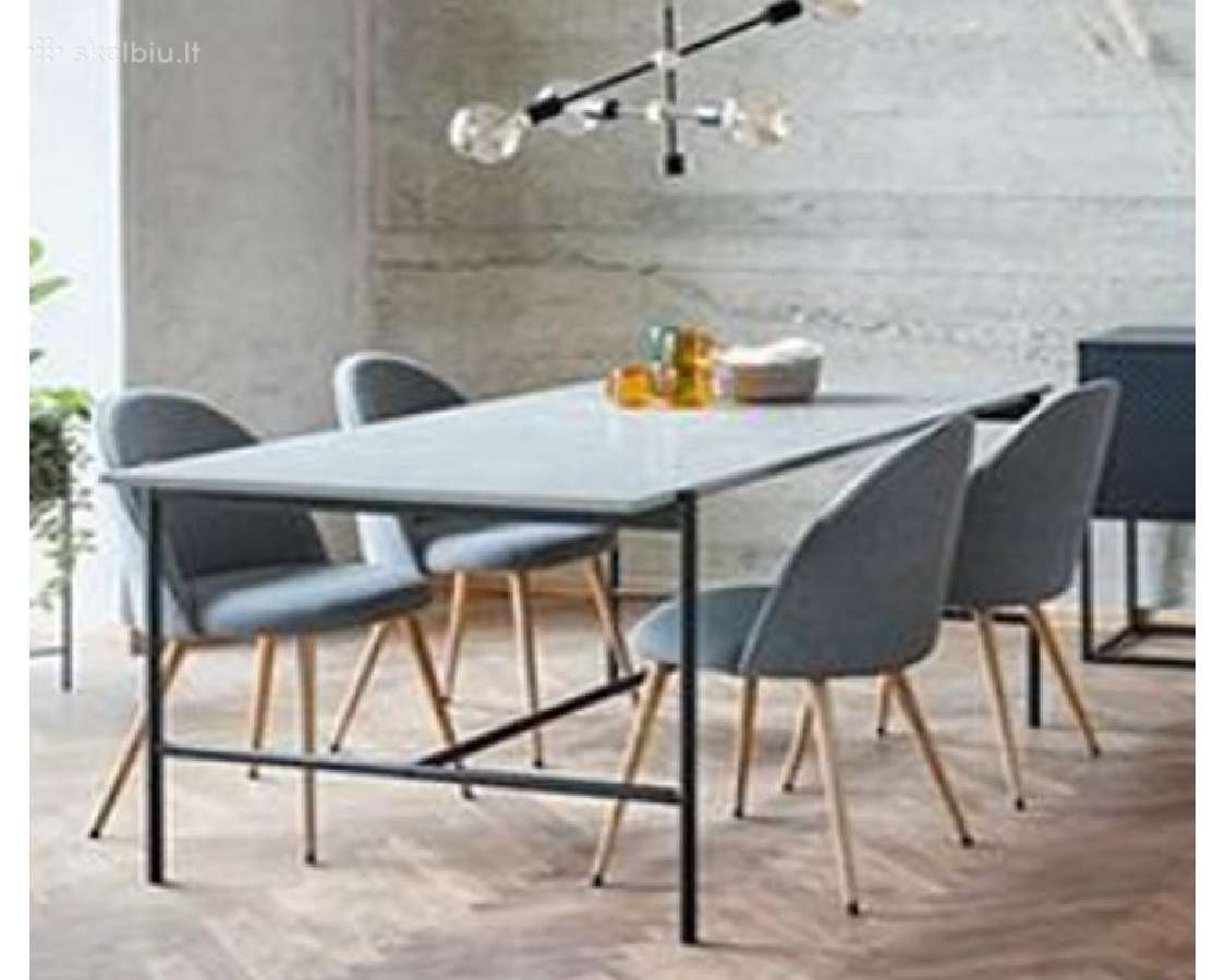 Pilku stalviršiu 80x200 cm stalas