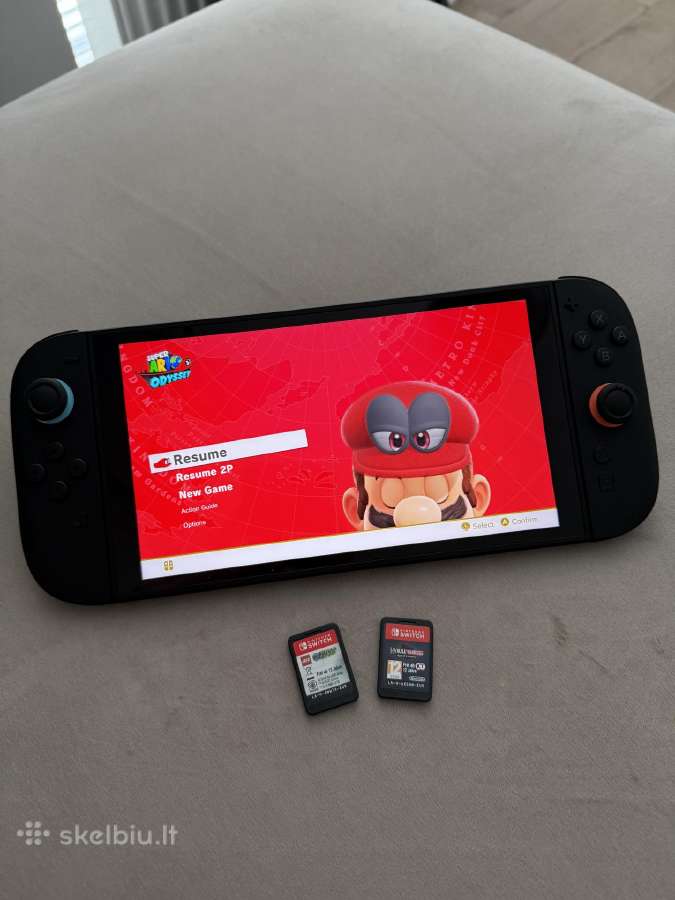 Nintendo Switch 2+3 zaidimai ir Deklas