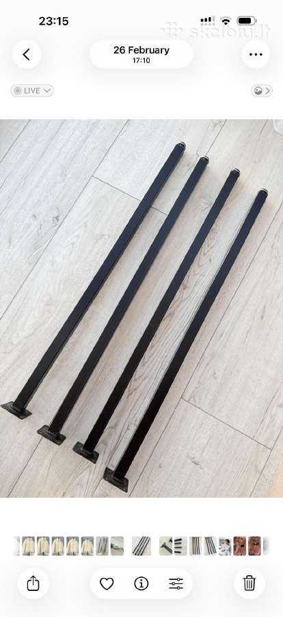 4 vnt stalo kojos metalinės