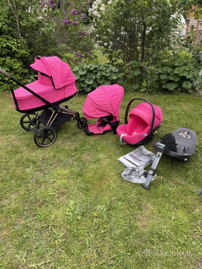 Cybex Priam V4 4in1 Fancy Pink spalva