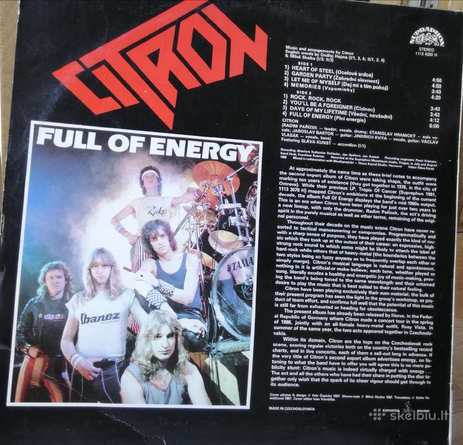 Vinilinė plokštelė Citron - nuotraukos Nr. 2