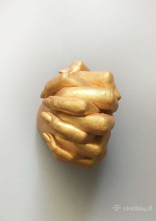 Gipso skulptūra "Rankos", 13cm aukštis. - nuotraukos Nr. 2