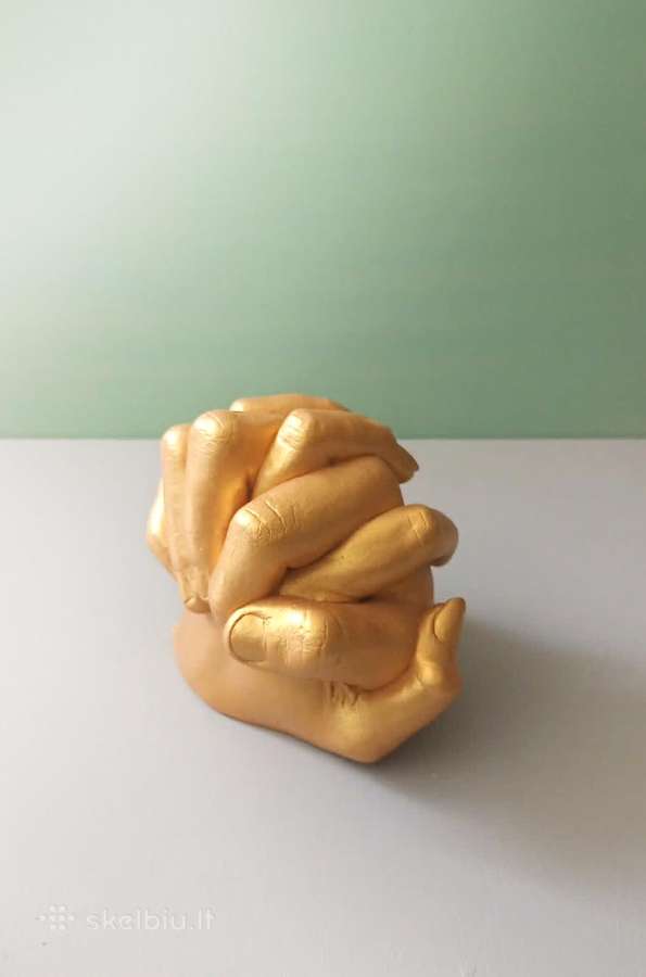 Gipso skulptūra "Rankos", 13cm aukštis. - nuotraukos Nr. 4