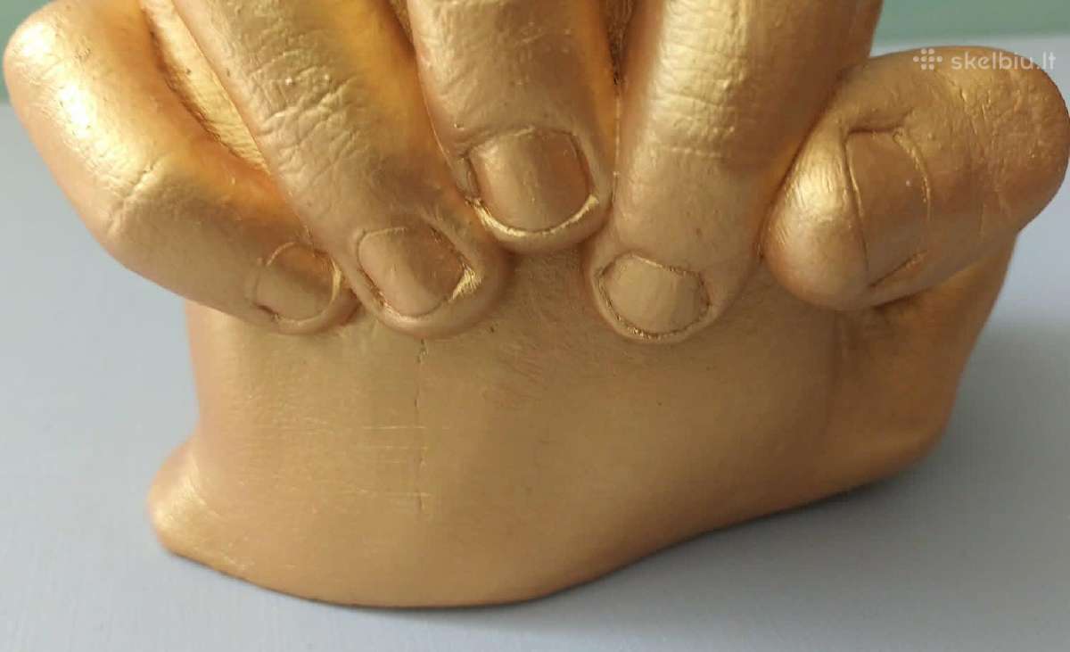 Gipso skulptūra "Rankos", 13cm aukštis. - nuotraukos Nr. 6
