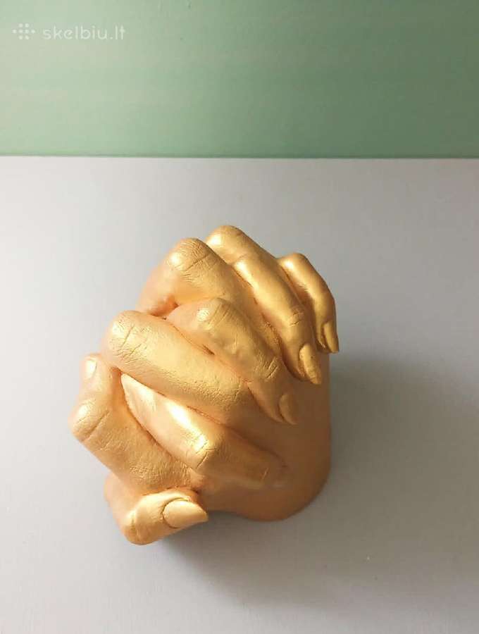 Gipso skulptūra "Rankos", 13cm aukštis.