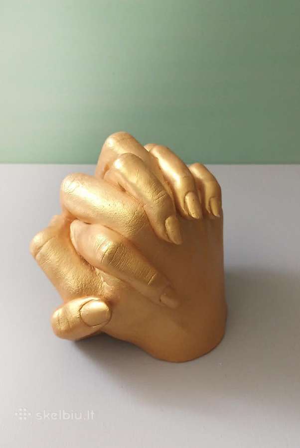 Gipso skulptūra "Rankos", 13cm aukštis. - nuotraukos Nr. 3