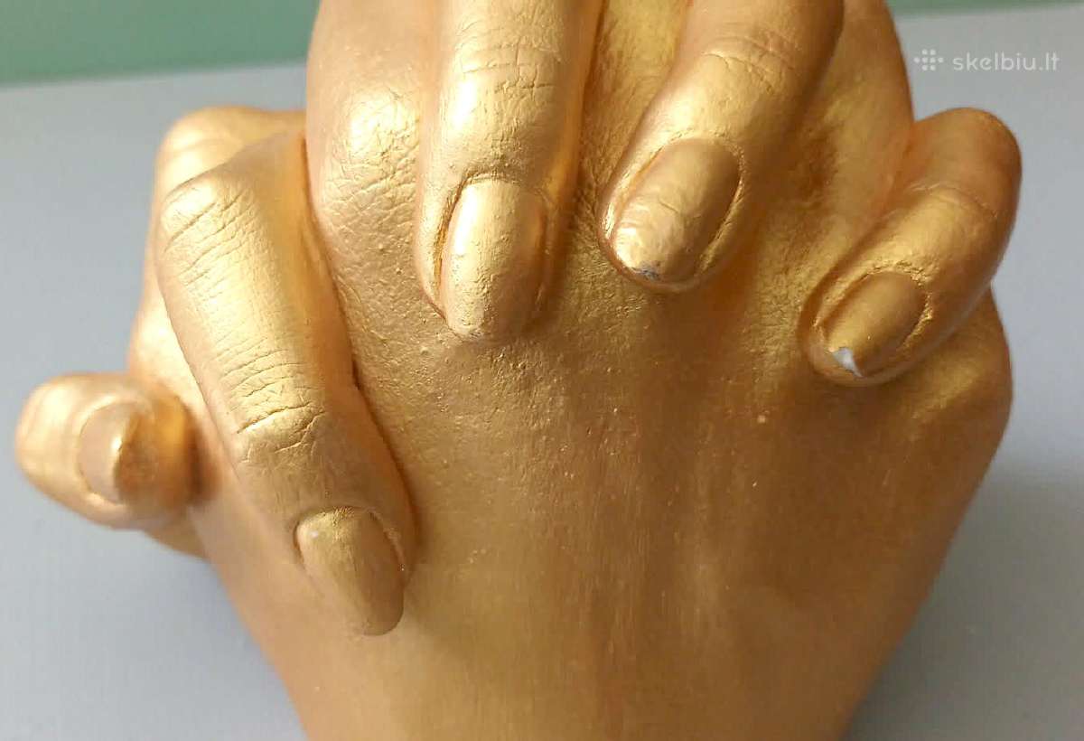 Gipso skulptūra "Rankos", 13cm aukštis. - nuotraukos Nr. 7