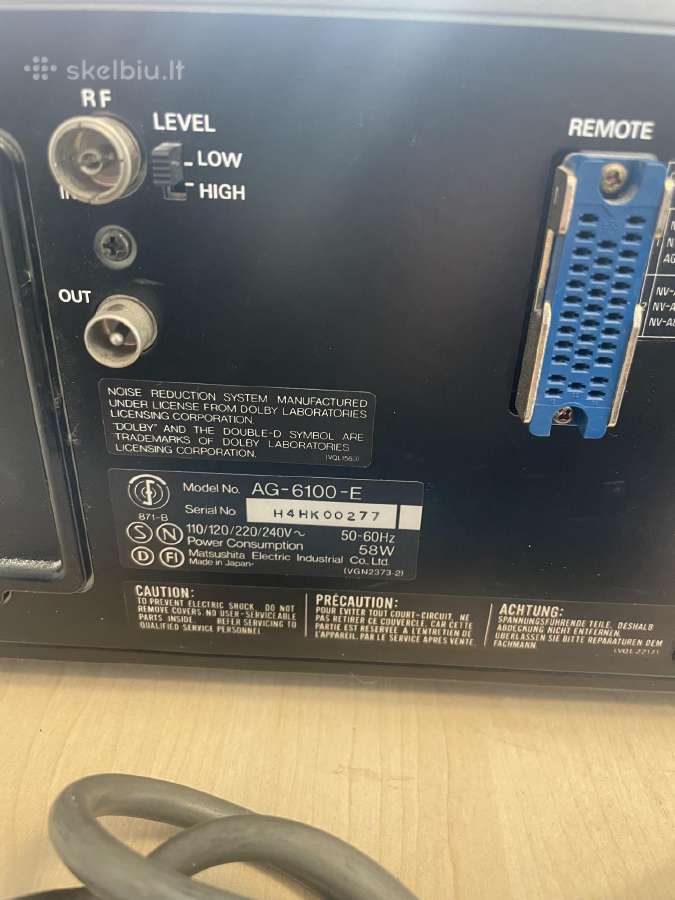 Thomson Vk307pz panasonic aiwa - nuotraukos Nr. 9