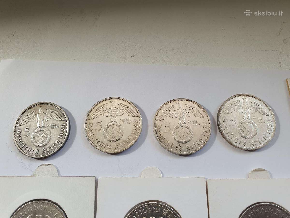 Metalo kaina, Reichsmark (1934-36-39m) - nuotraukos Nr. 3