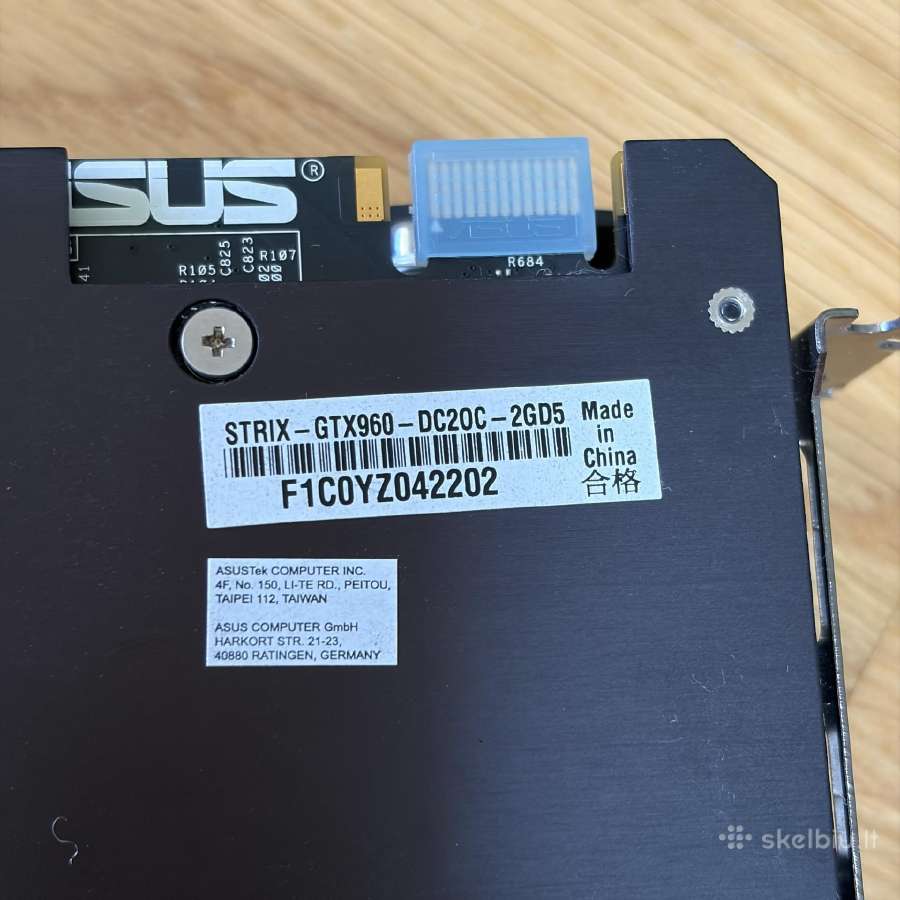 Asus gtx960 strix 2gb gddr5 - nuotraukos Nr. 5