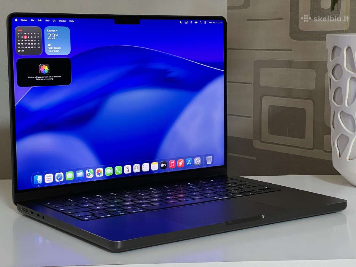 Parduodamas MacBook Pro 14 su Apple M4, Xdr 120hz. - nuotraukos Nr. 2