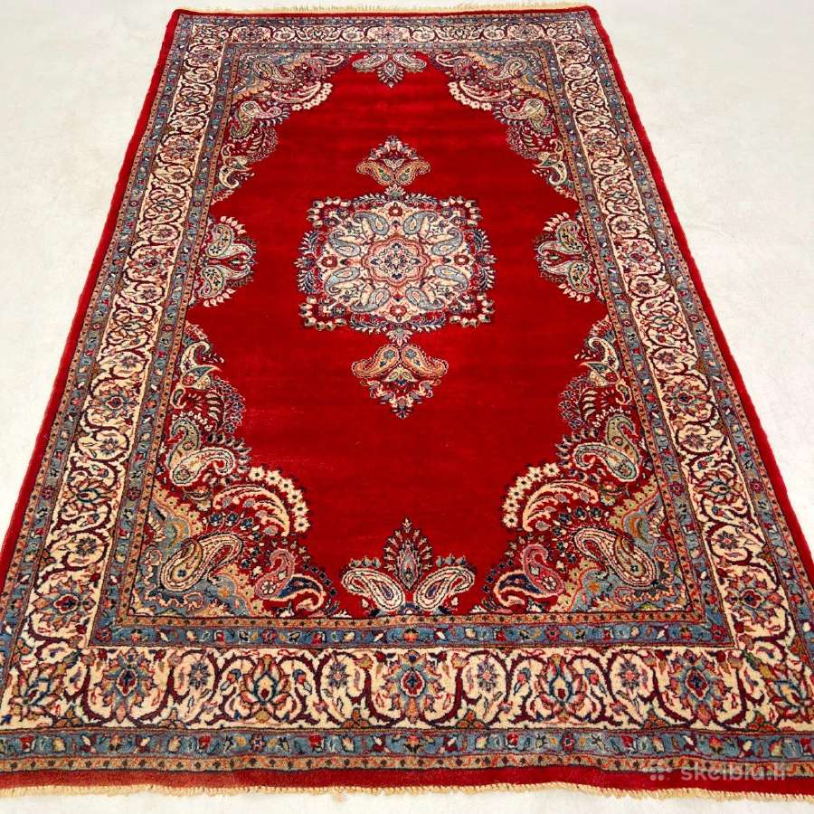 Vilnonis, rankų darbo kilimas "Kashan" - nuotraukos Nr. 2
