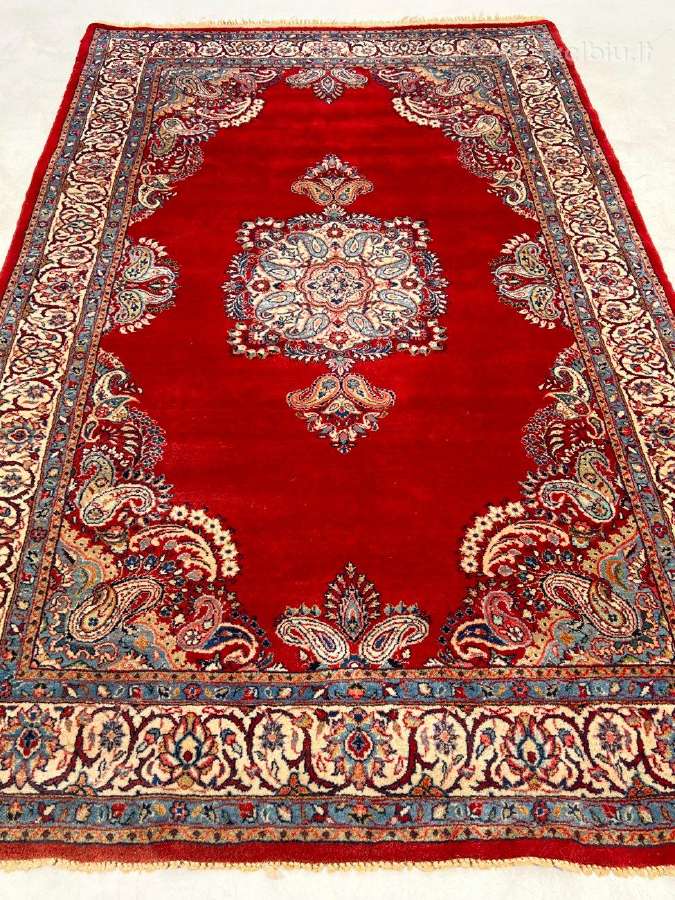 Vilnonis, rankų darbo kilimas "Kashan" - nuotraukos Nr. 3