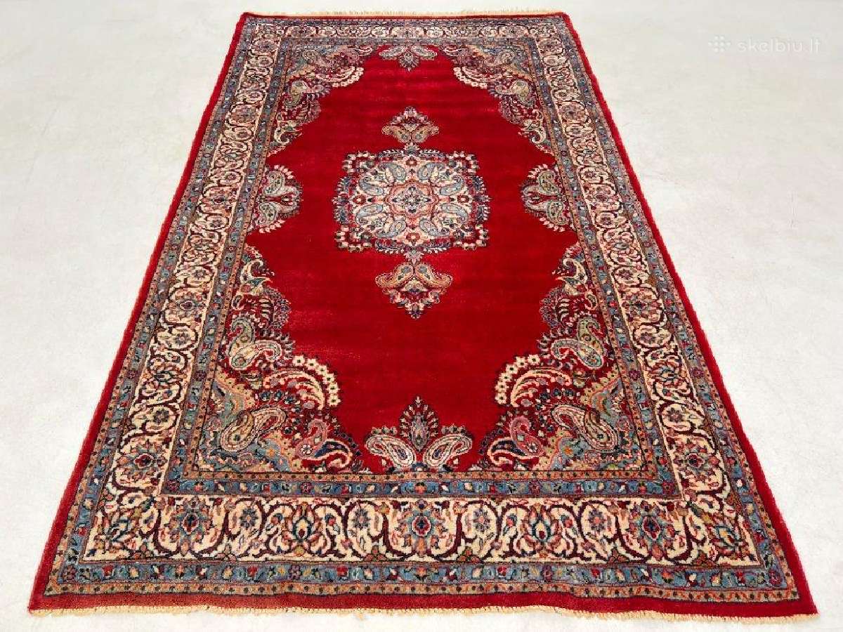 Vilnonis, rankų darbo kilimas "Kashan"