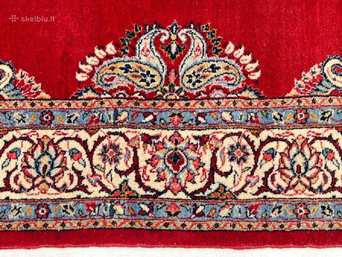 Vilnonis, rankų darbo kilimas "Kashan" - nuotraukos Nr. 7