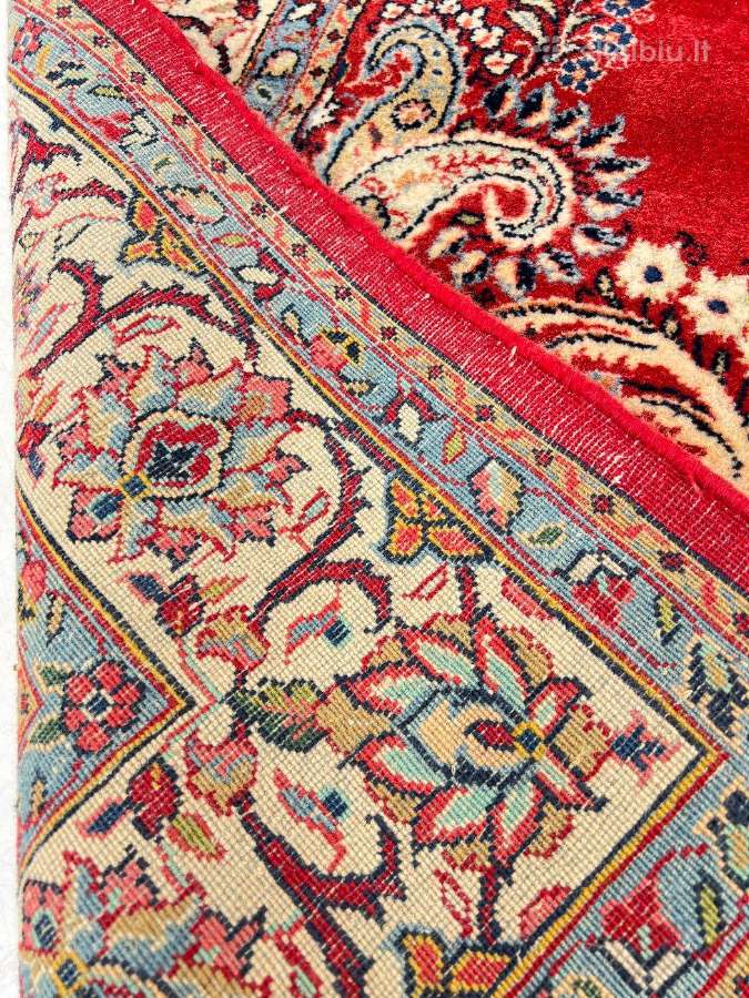 Vilnonis, rankų darbo kilimas "Kashan" - nuotraukos Nr. 11