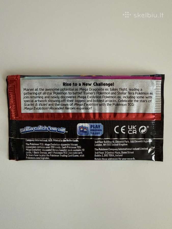 Ascended heroes Pokemon booster pack - nuotraukos Nr. 2