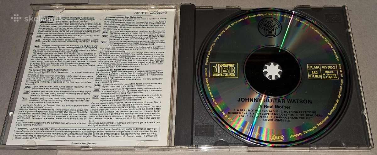 Johnny Guitar Watson – A Real Mother (CD) - nuotraukos Nr. 3