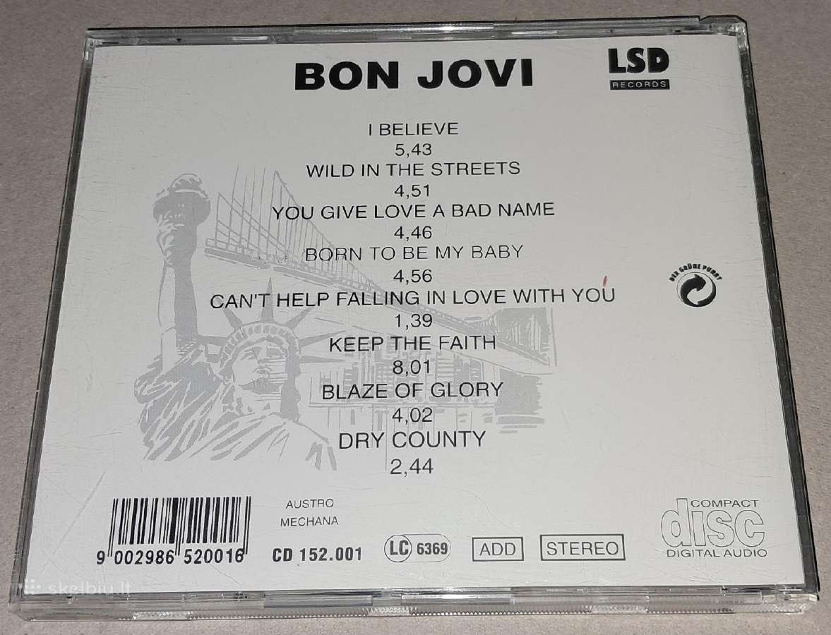 Bon Jovi - vol.1(audio CD) - nuotraukos Nr. 2