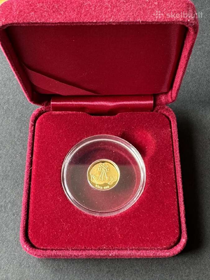 Latvijos 10 latų 1998 Riga-800 auksinė moneta