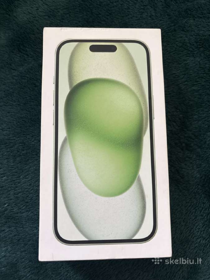 Parduodu iPhone 15, 128 GB, žalios spalvos.